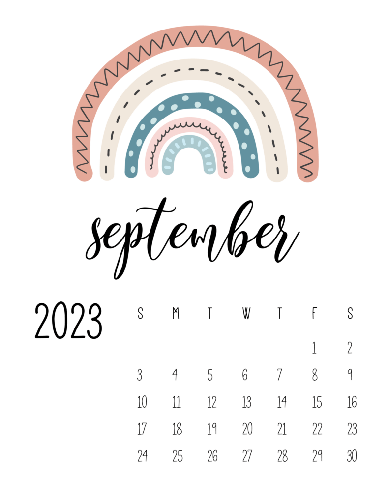 Customizable September 2023 Calendar