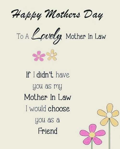 Happy Mother's Day Quotes & Messages for Mother in Law