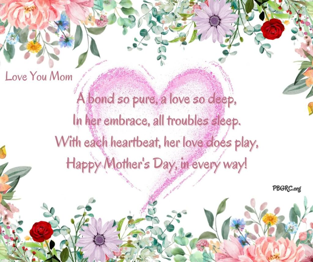 Happy Mothers Day poem in English