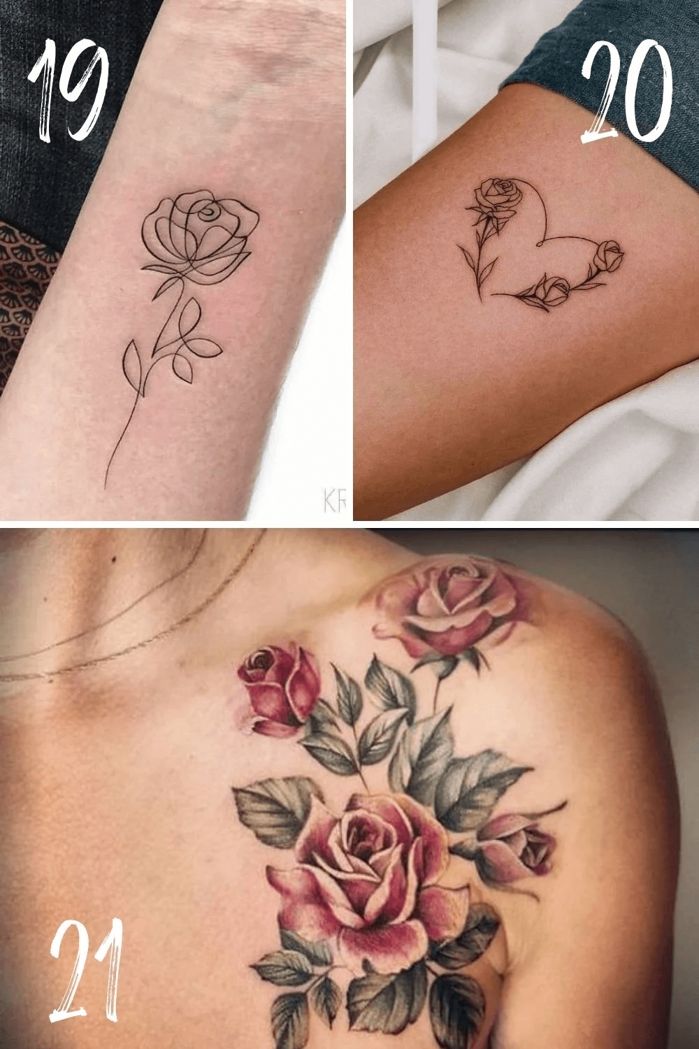 June Month Flower Tattoo