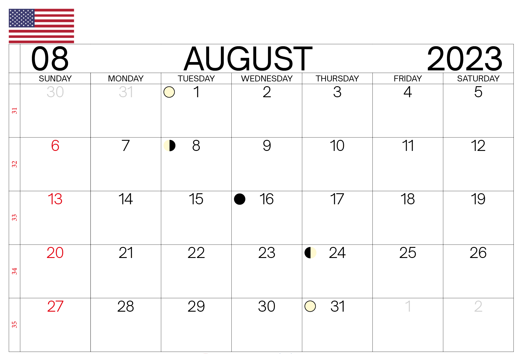 Planning Your August 2023 Calendar With Holidays USA
