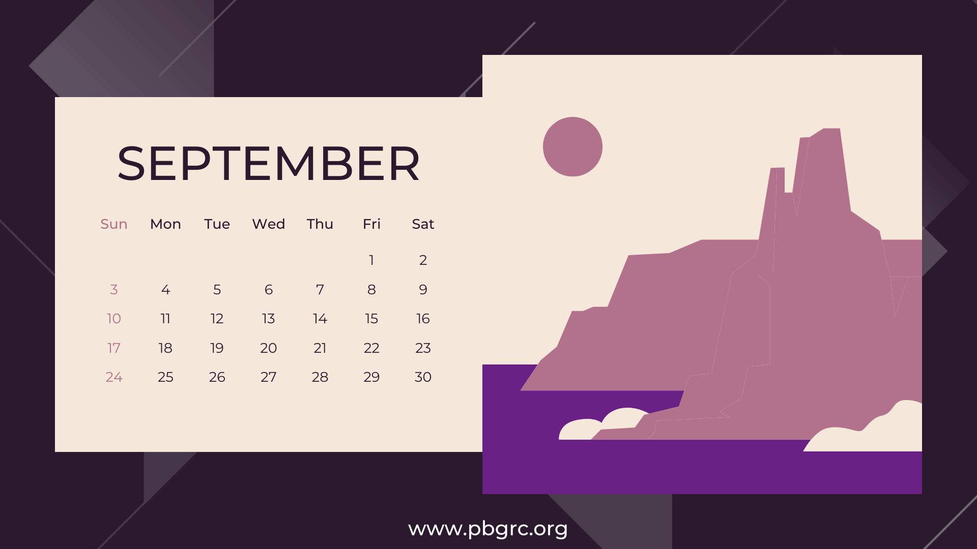 September 2023 Printable Floral Calendar