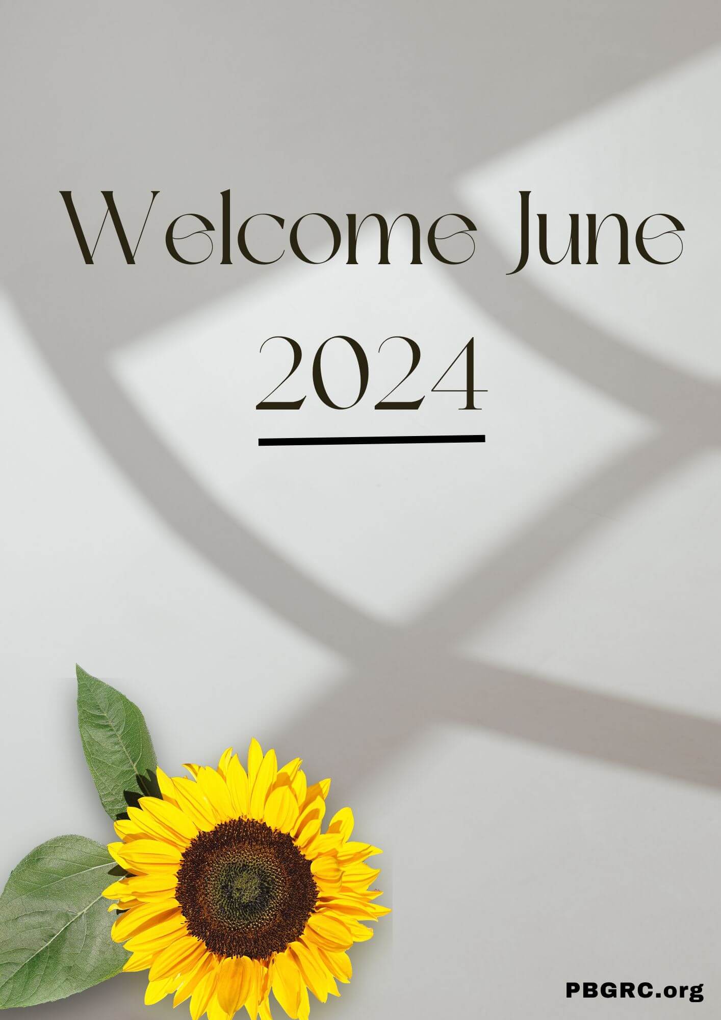 Welcome June 2024