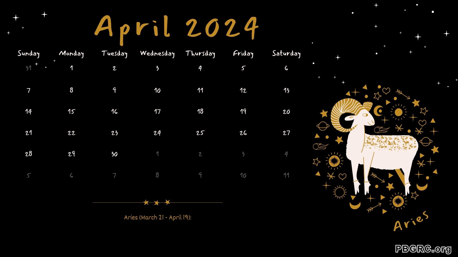 Zodiac Sign of April 2024