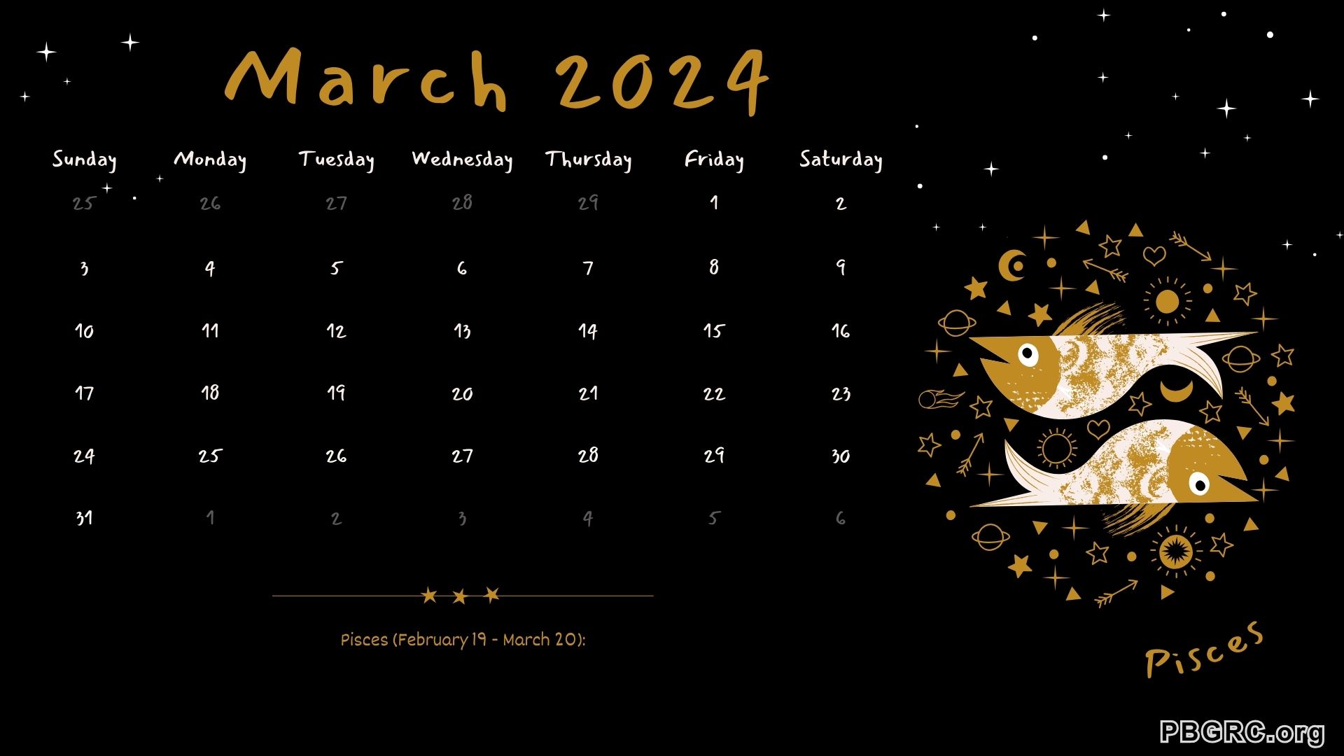 Zodiac Sign of March 2024