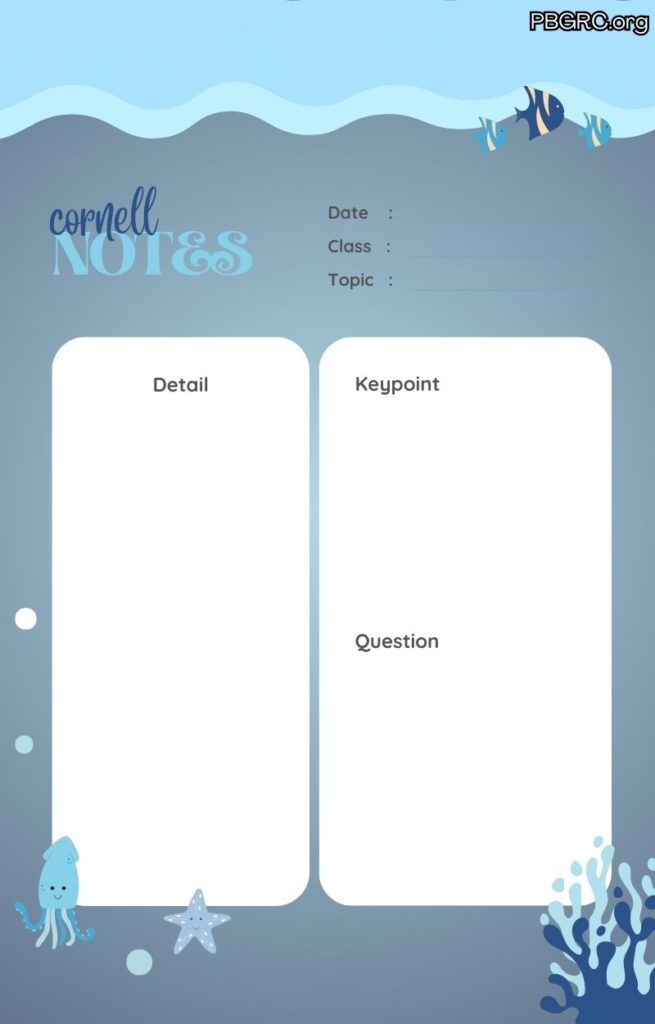 cornell notes template free download