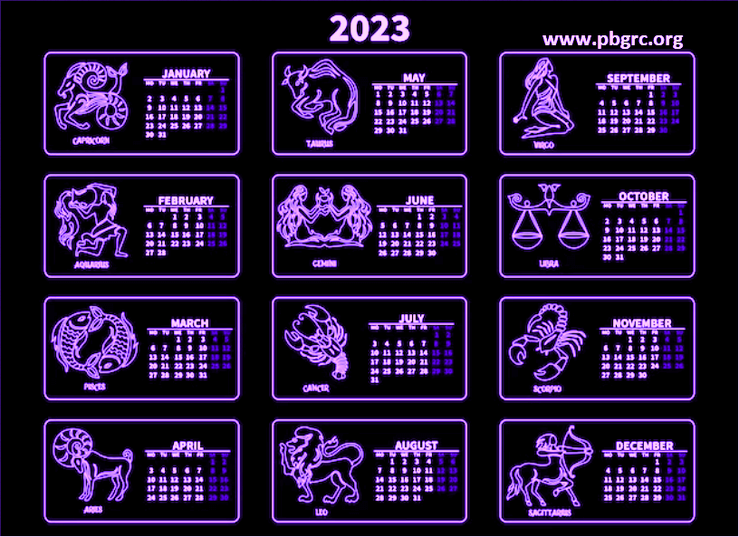 zodiac 2023 calendar