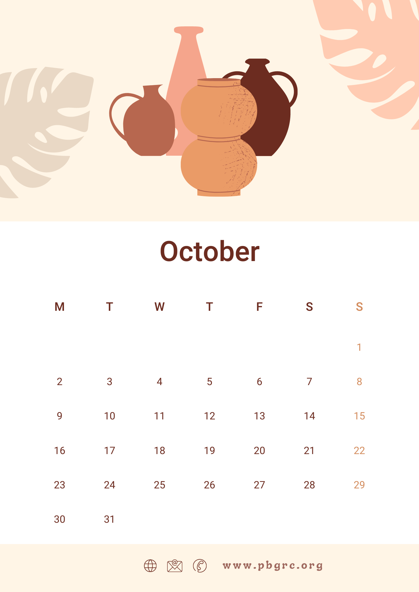 2023 Cute October Calendar