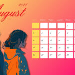 2024 August Cute Calendar for Home