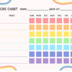 2024 weekly chore chart templates