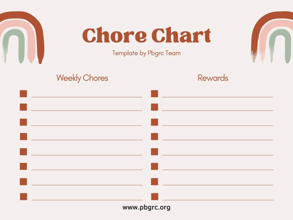 Adult Chore Chart