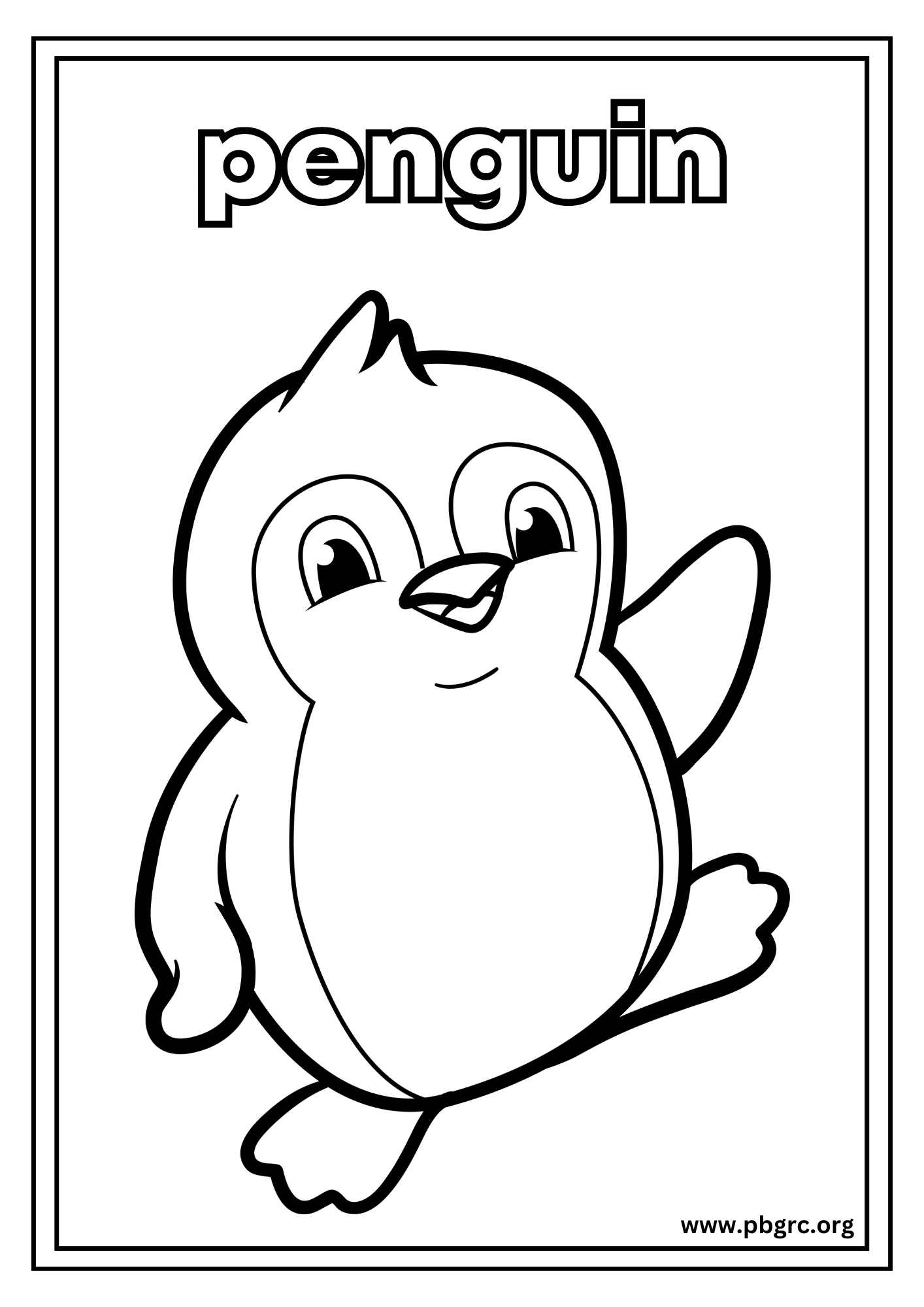 Animal Coloring Pages penguin