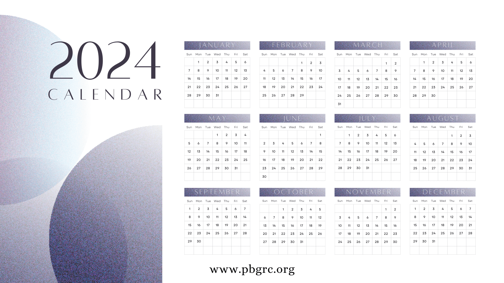 FREE Printable Calendar 2024