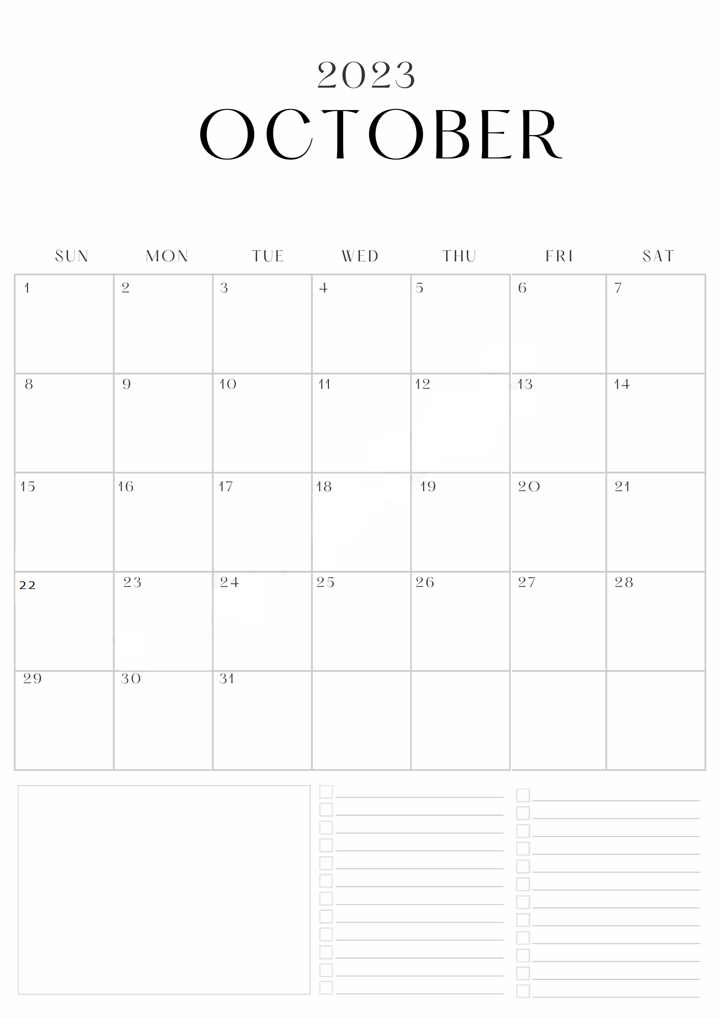 October 2023 Calendar with Holidays US