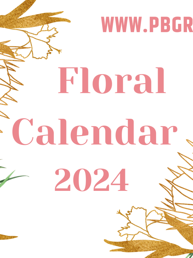 Free 2024 Floral Calendar Printable Templates