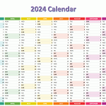 microsoft excel yearly calendar template 2024