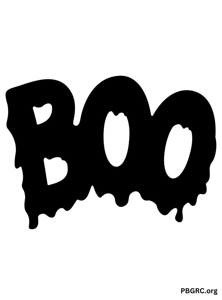 Boo! With Spooky Text