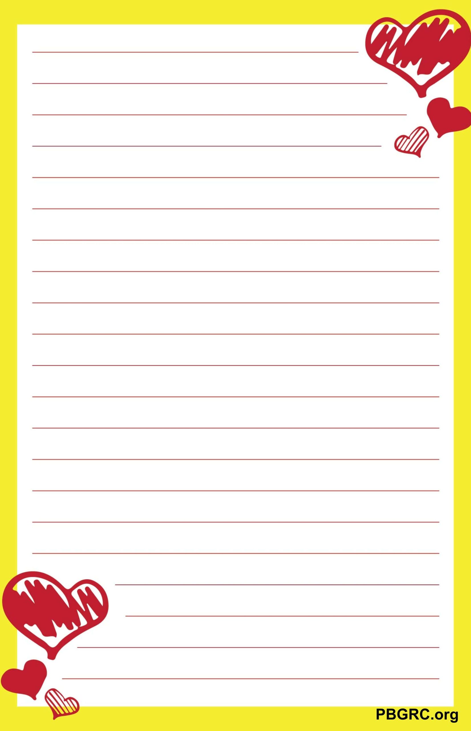 Free Printable Love Letter Template 2024 Download