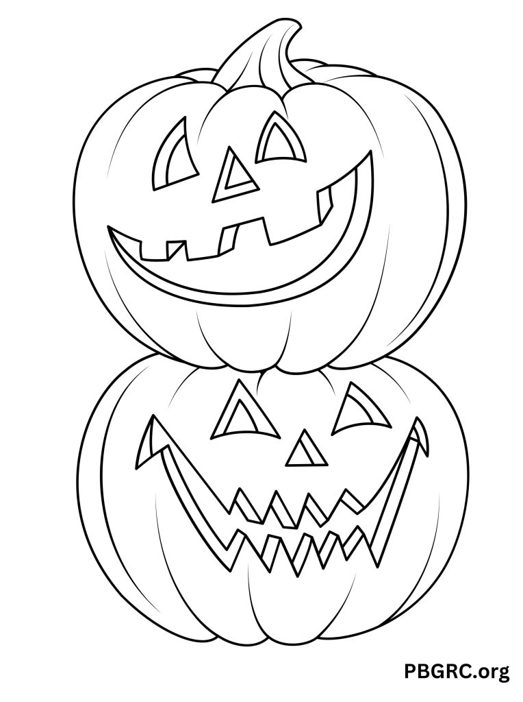 Spooky Pumpkin Coloring