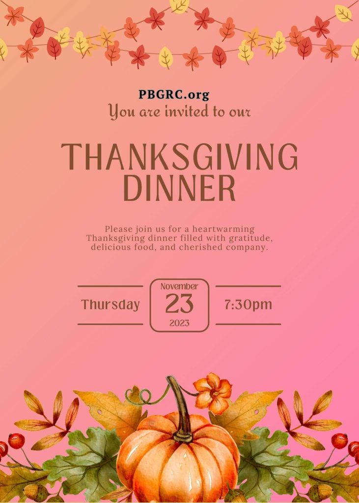 Free thanksgiving invitations