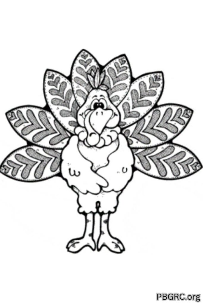 Free turkey coloring pages