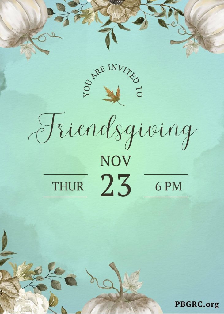 Personalized thanksgiving invitations