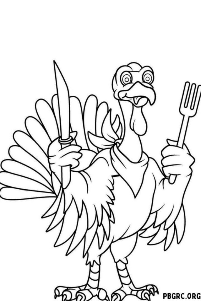 Printable Thanksgiving Easy Coloring page