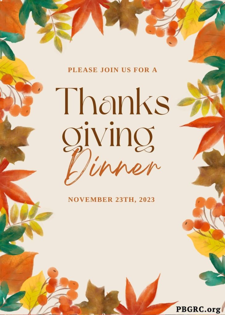Thanksgiving invitations for family