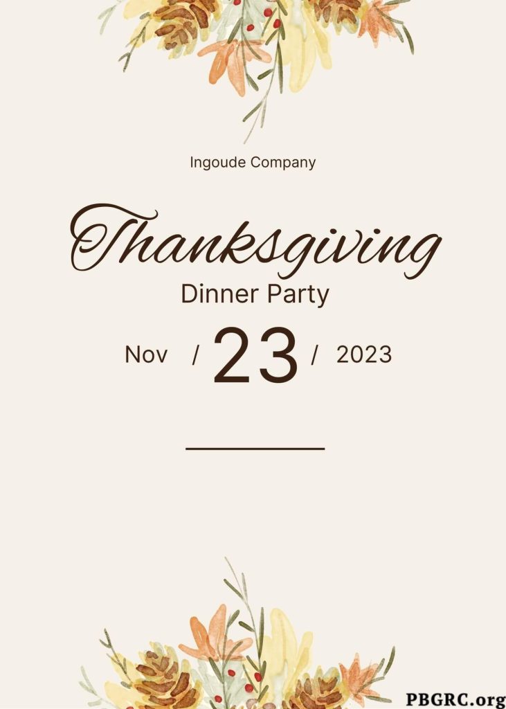 Thanksgiving invitations online free