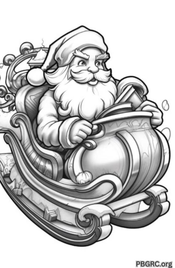 simple Christmas coloring page
