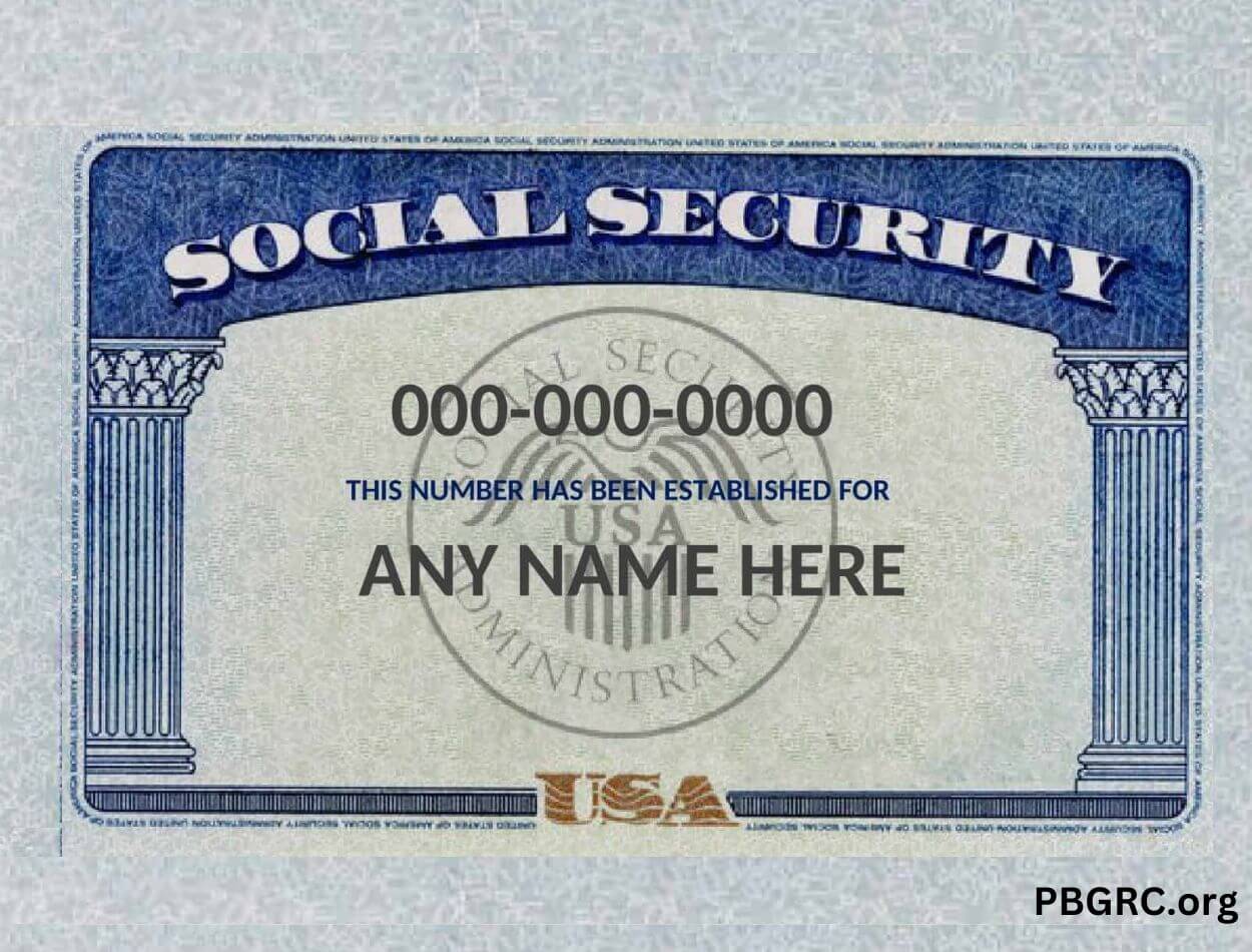 social security card template pdf free