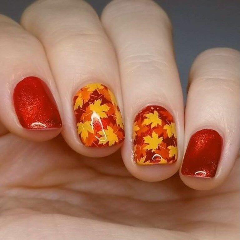 thanksgiving gel nail designs