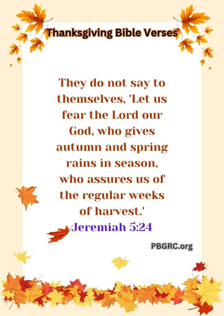 thanksgiving poems for Bible