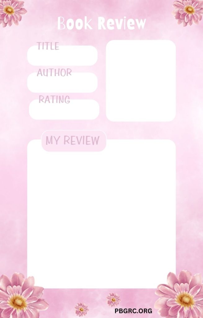 free printable book review template