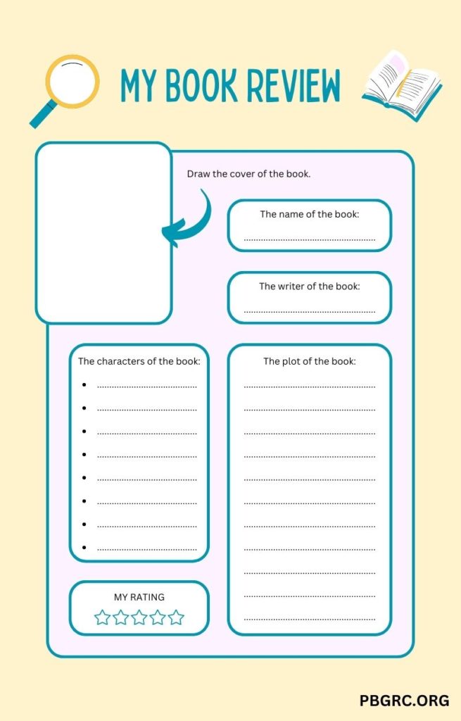 printable book review template 2024