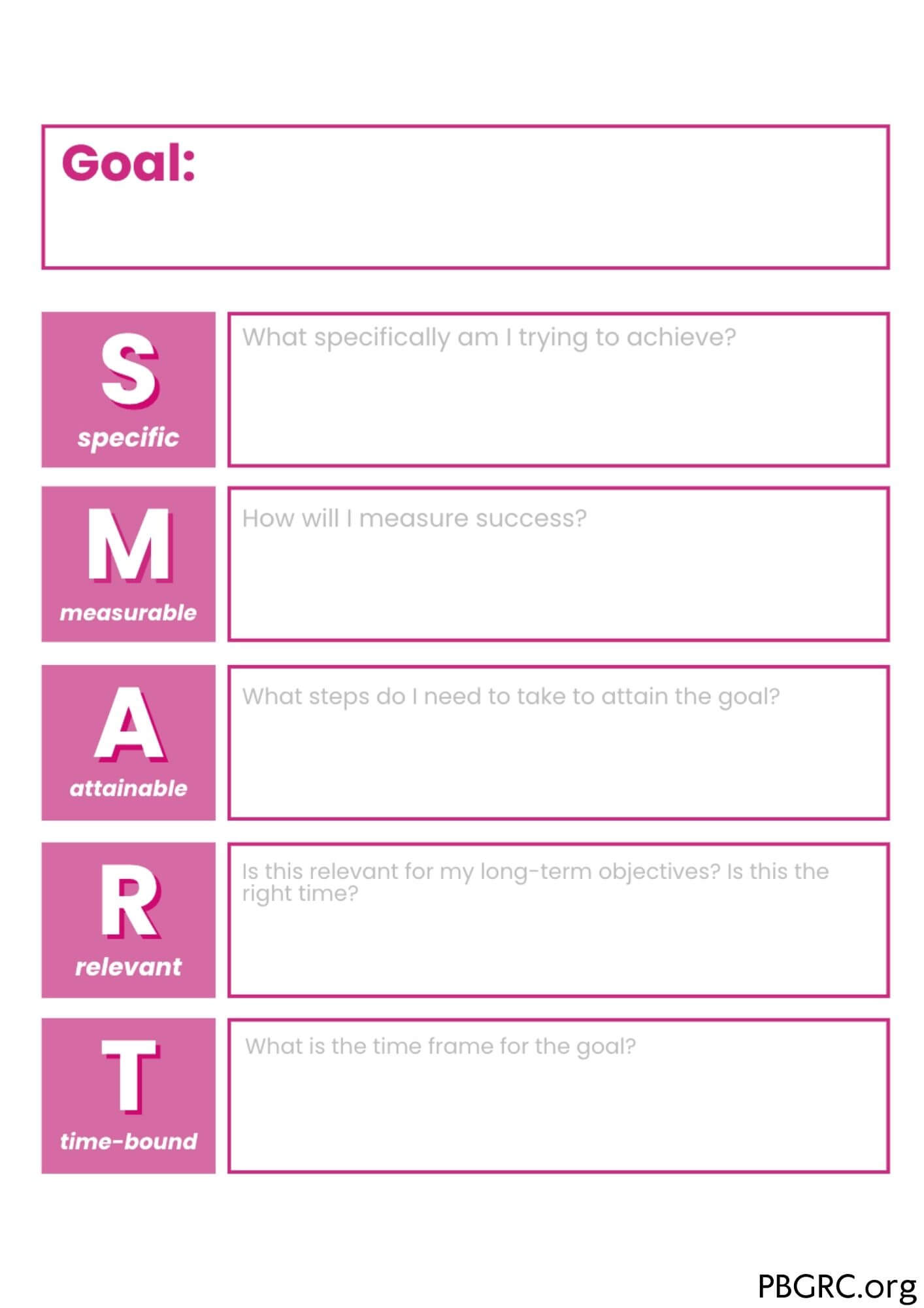 smart goal template for teachers