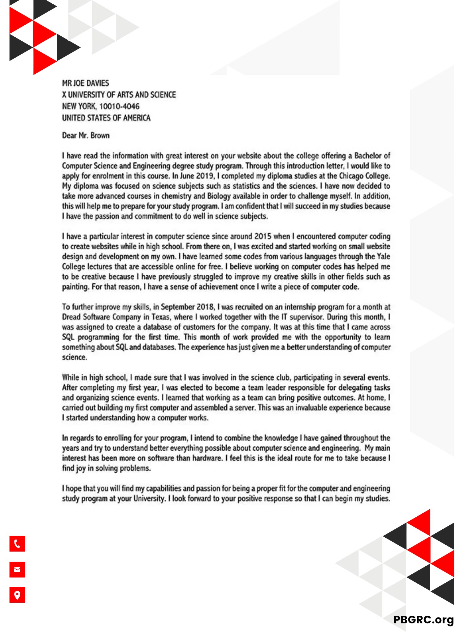 Letter of Introduction Template Business